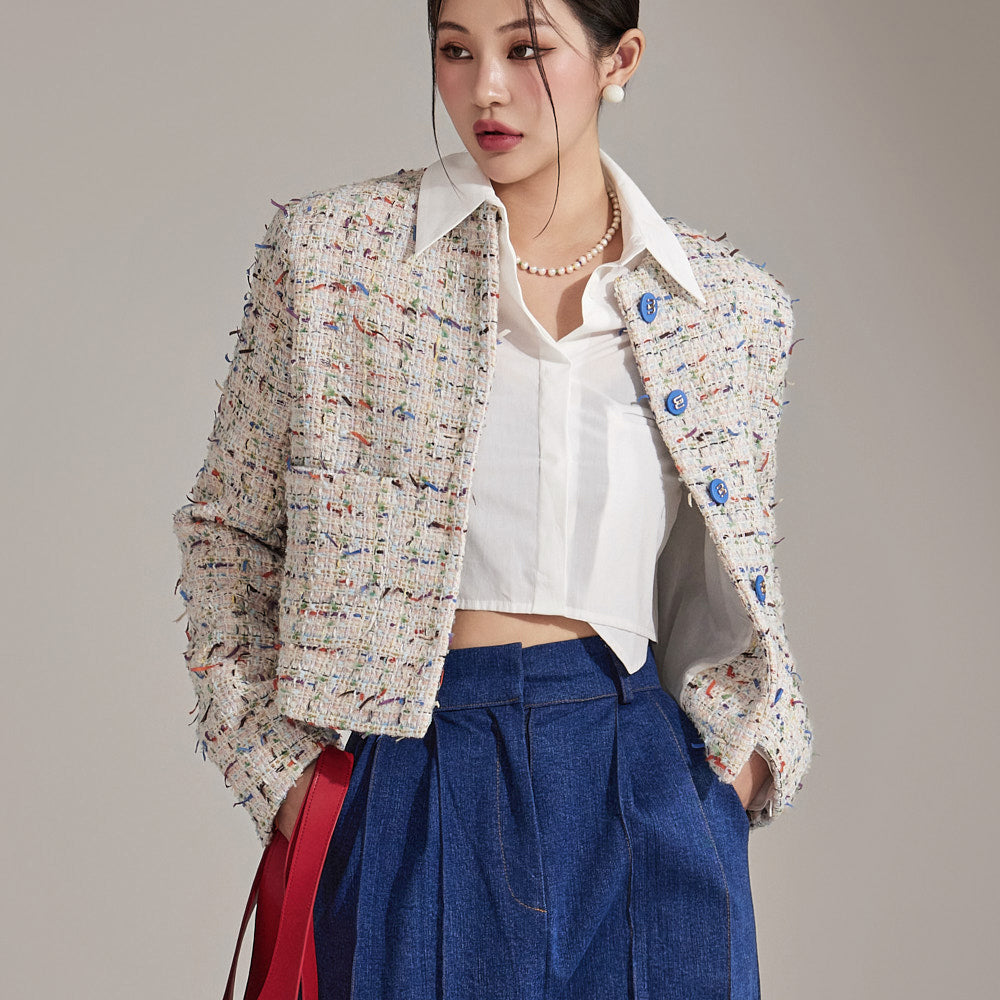 J2198 粗花呢夹克