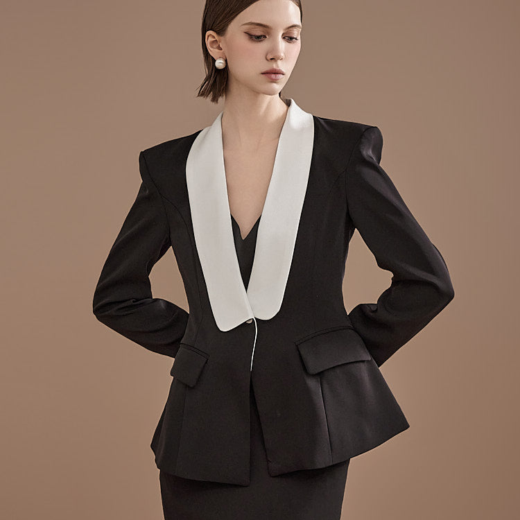 J2217 青果领单夹克