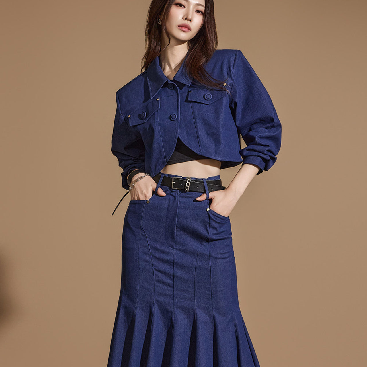 J2357 デニムボレロジャケット