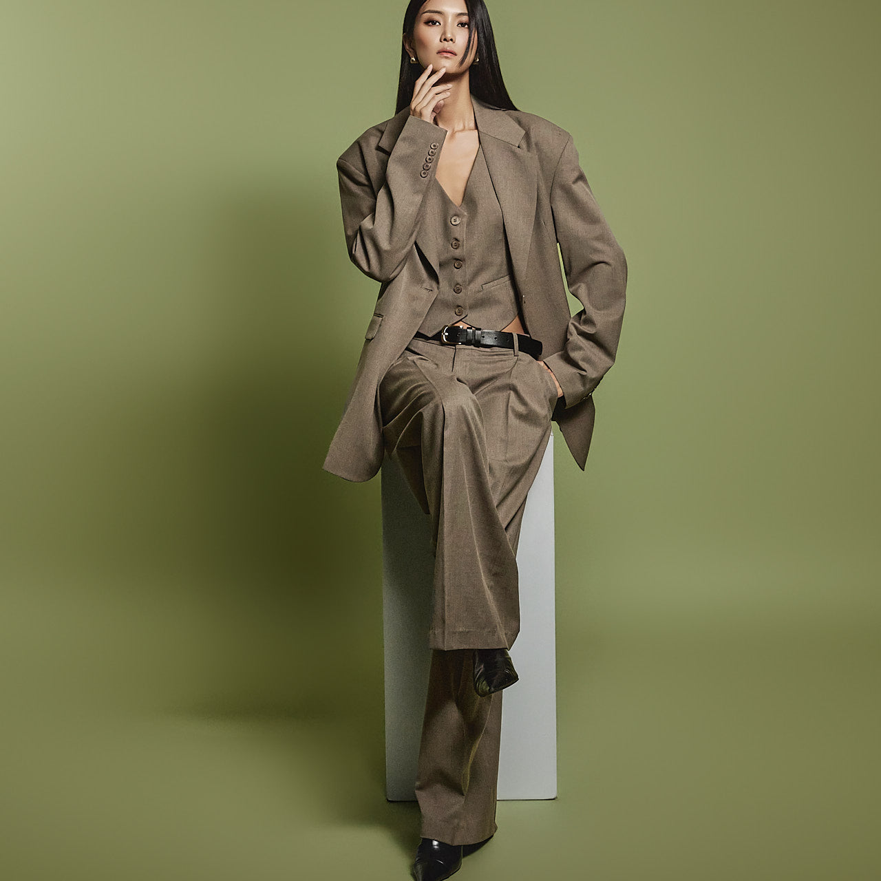 TP1947 ジャケットベスト&スカートセット