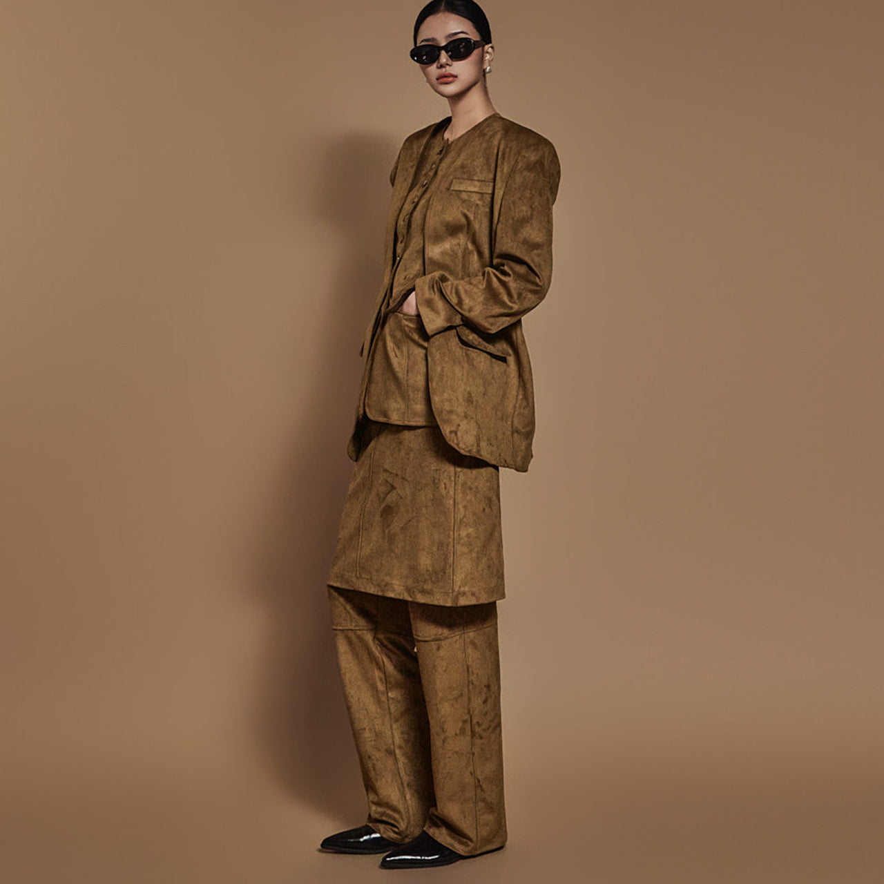 TP1968 ジャケットベストパンツセット