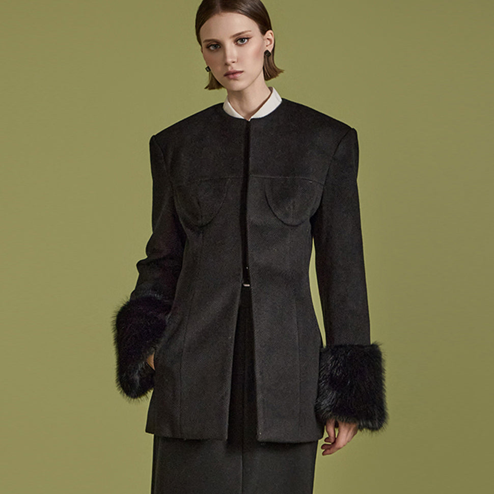 J2460 袖ファージャケット