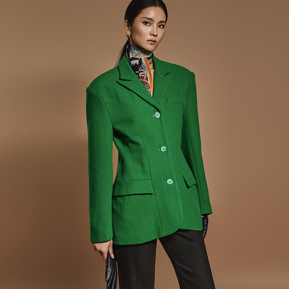 J2452 剪裁羊毛夹克