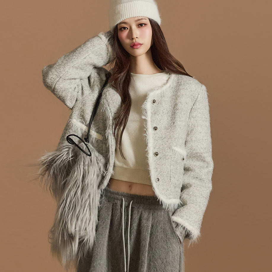 J2567 ツイードウールジャケット