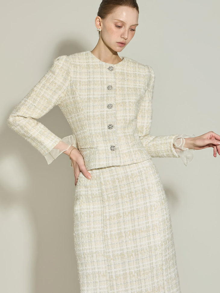 J3077 Tweed Wool Jacket