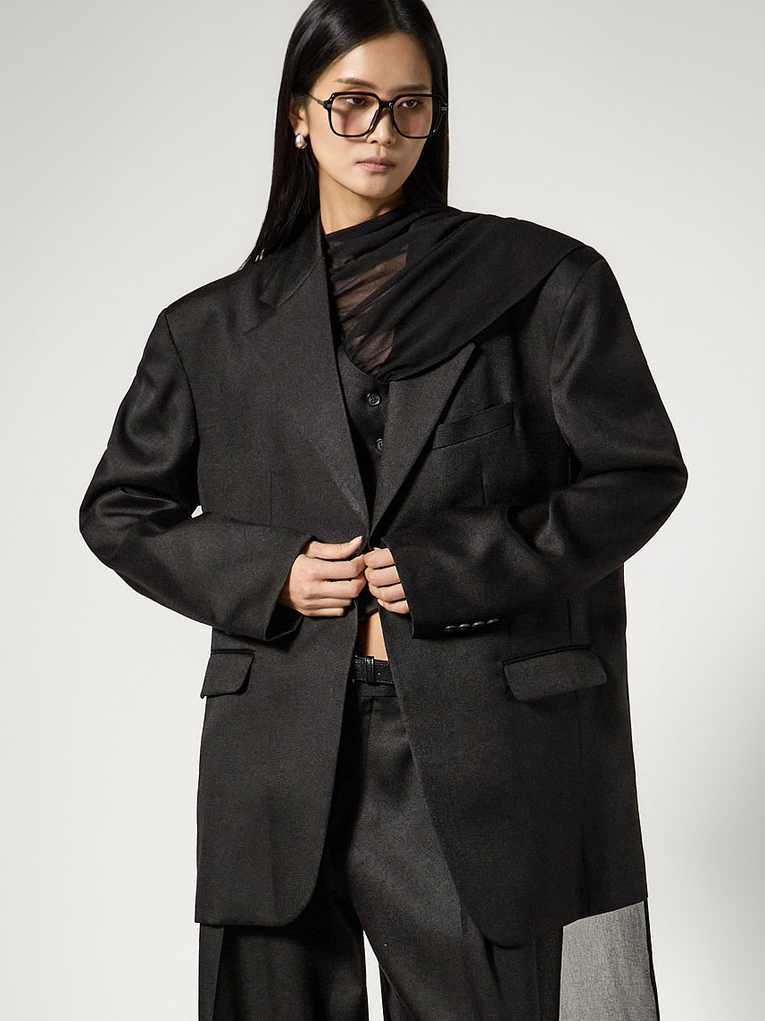 J9366 Tailored Blazer Jacket