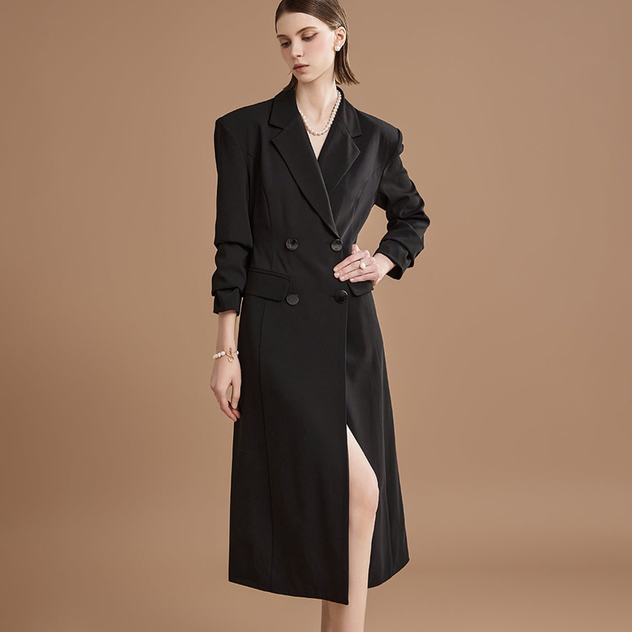 J2256 Slim Double Long coat