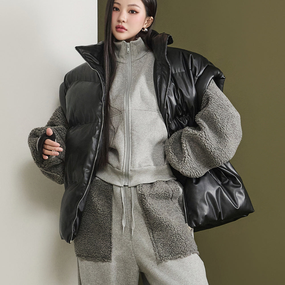 J2099 皮革填充背心