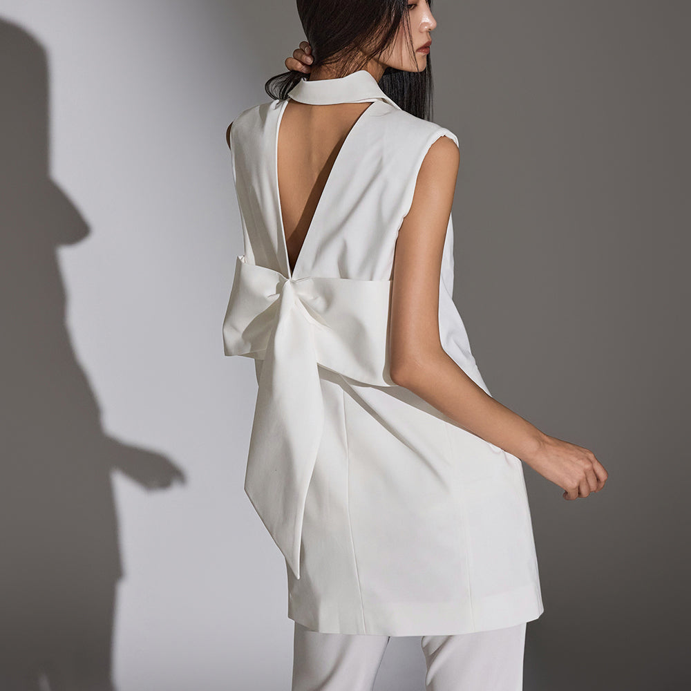 J2316 バックリボンベスト