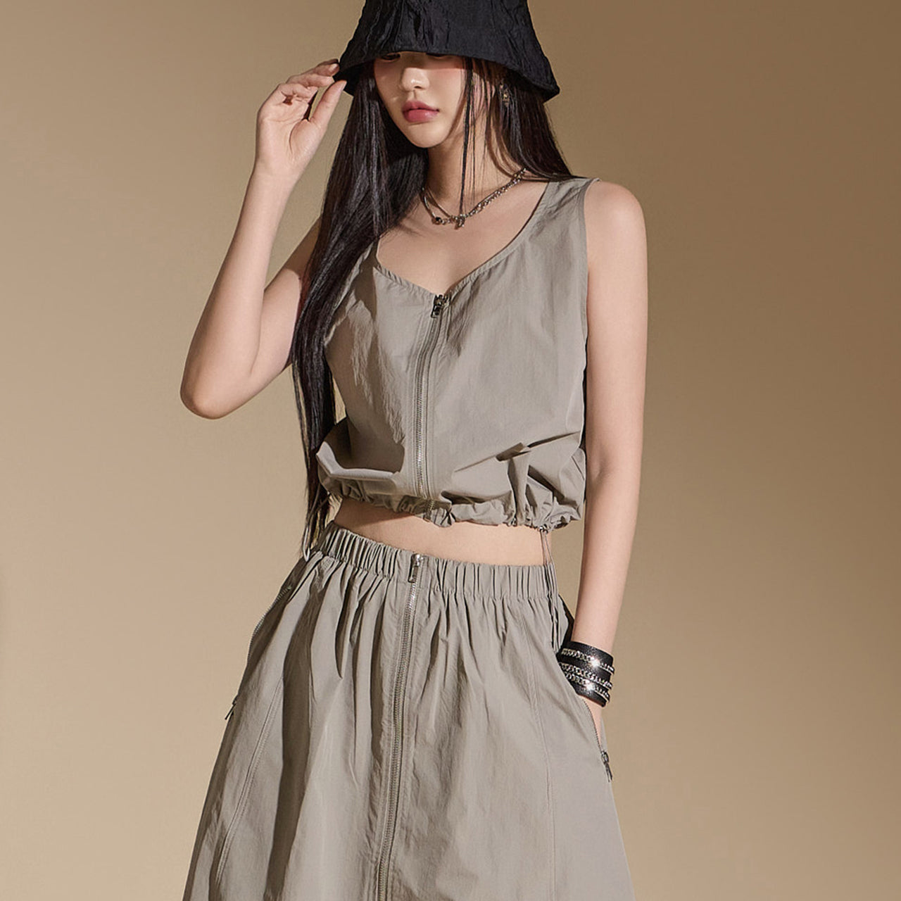 J2331 ジッパーベスト