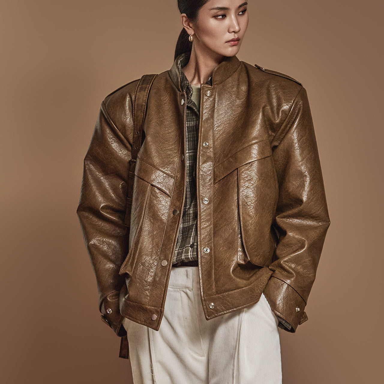 J2441 レザージャンパージャケット