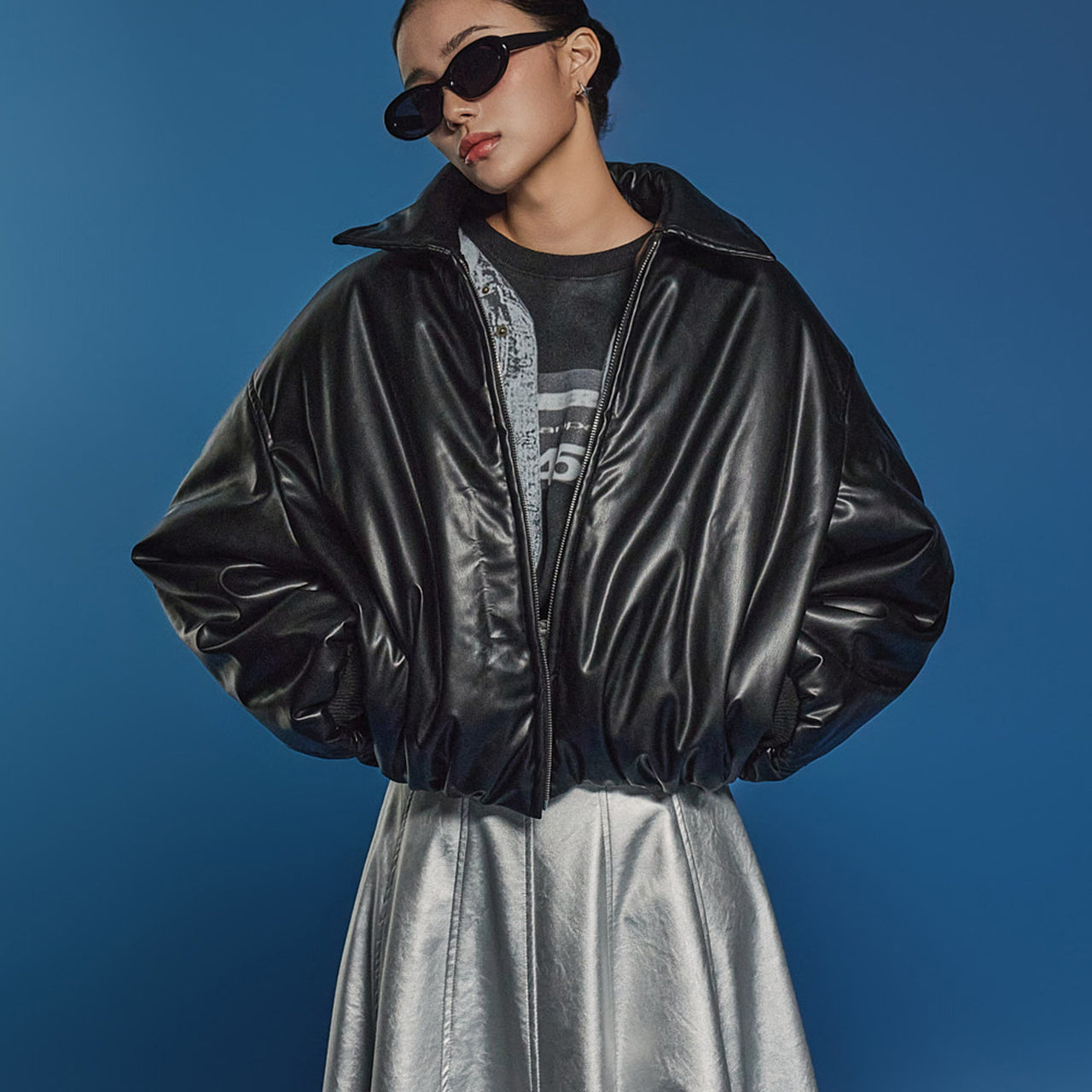 J2471 レザーパデッドジャケット