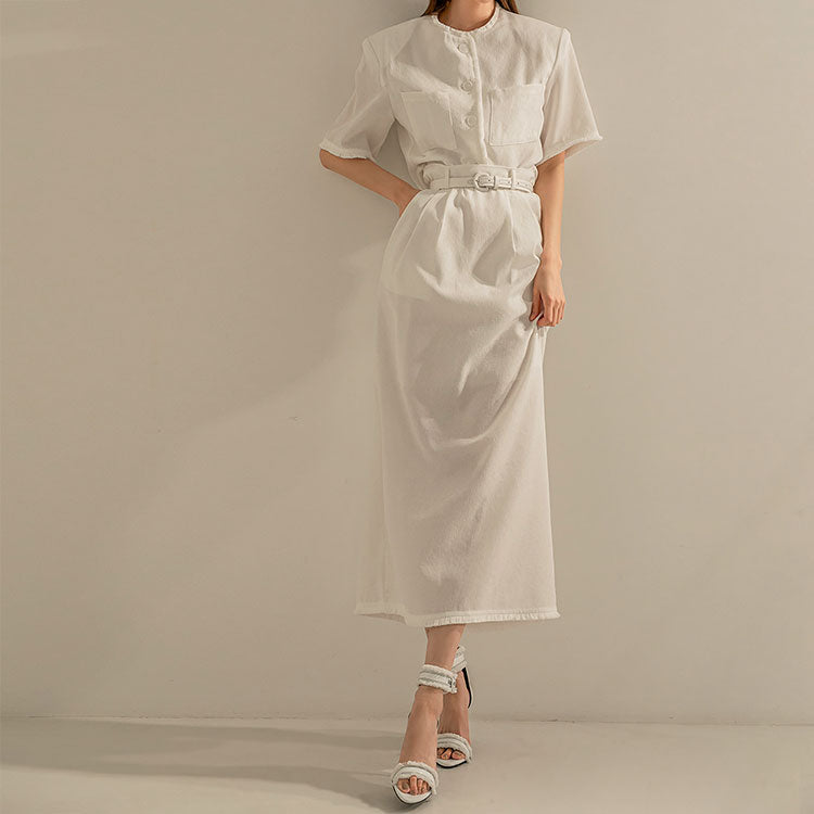 SK2298 フリンジピンタックスカート