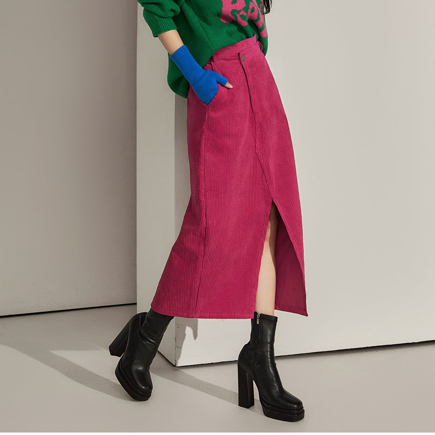 SK2594 コーデュロイ ベンダブルスカート