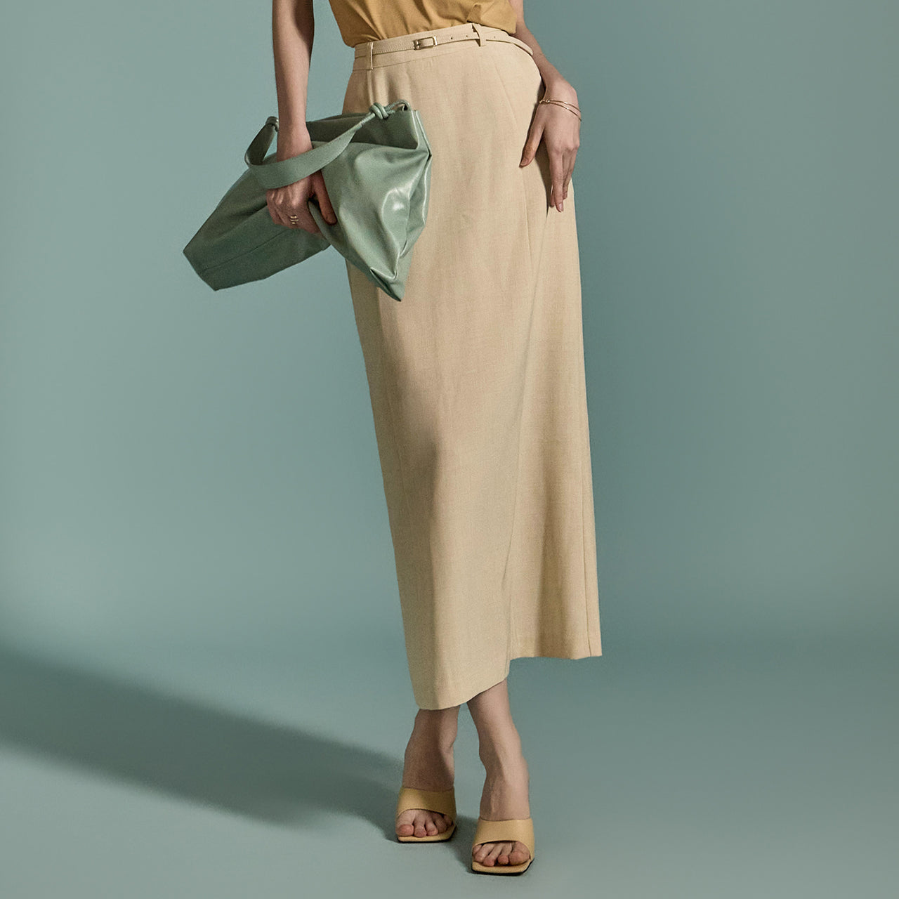 SK2786 ベルト付きスカート