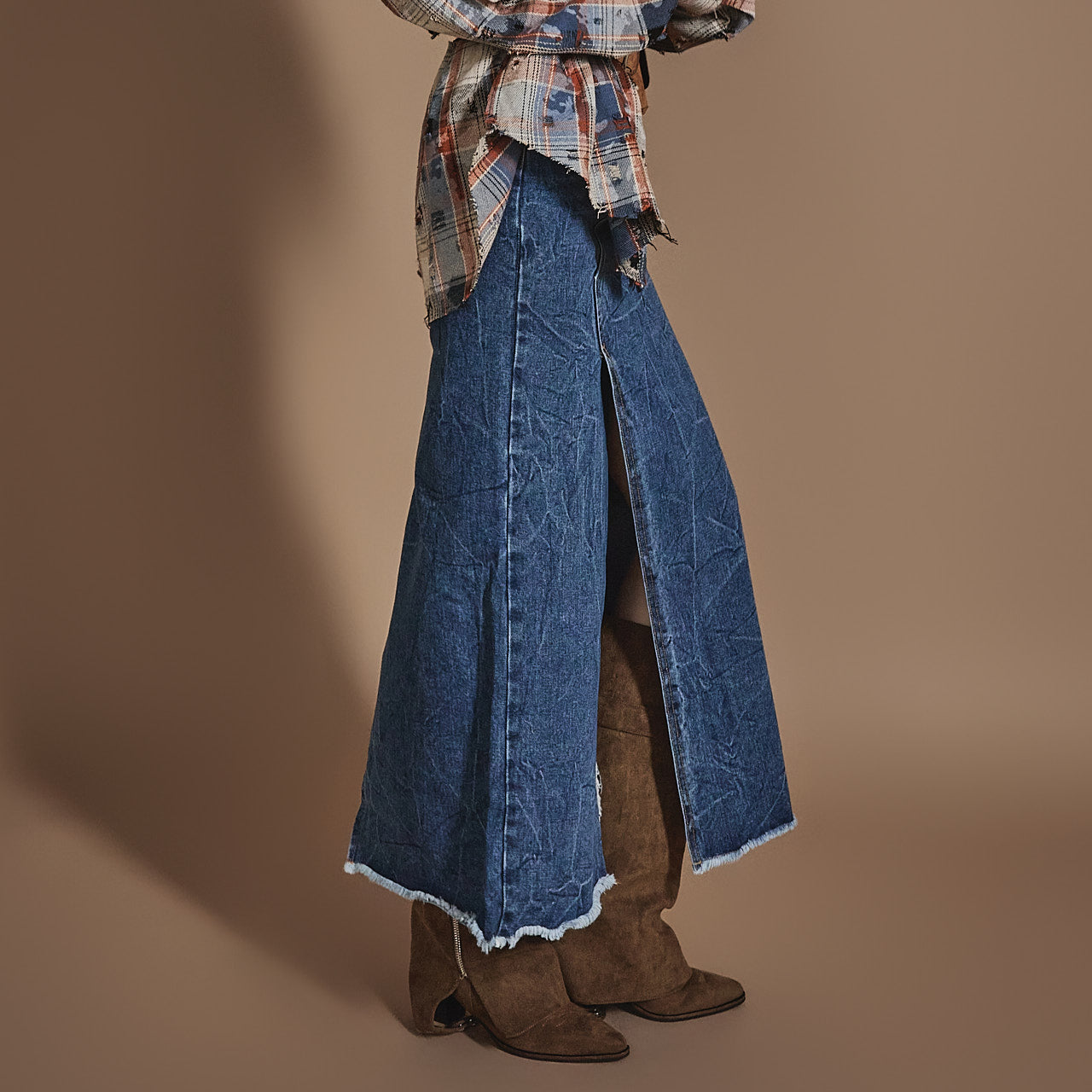 SK2837 スリットデニムスカート