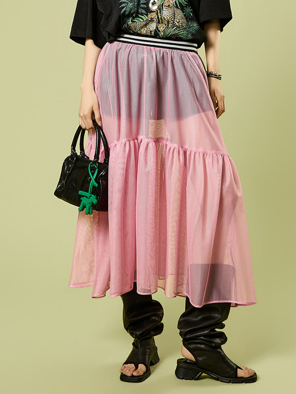 SK3208 メッシュスカート