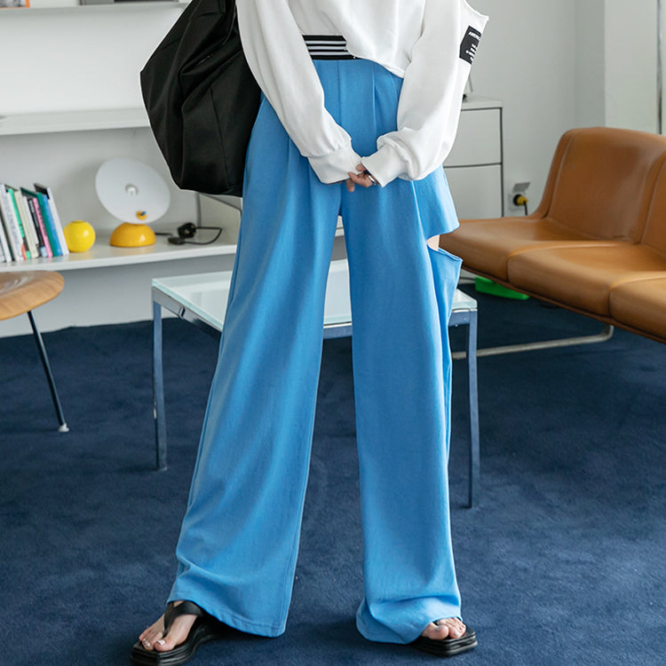 P2412 伸縮性ウエストマキシスウェットパンツ