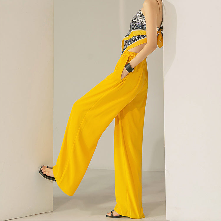 P2650 腰带宽长裤