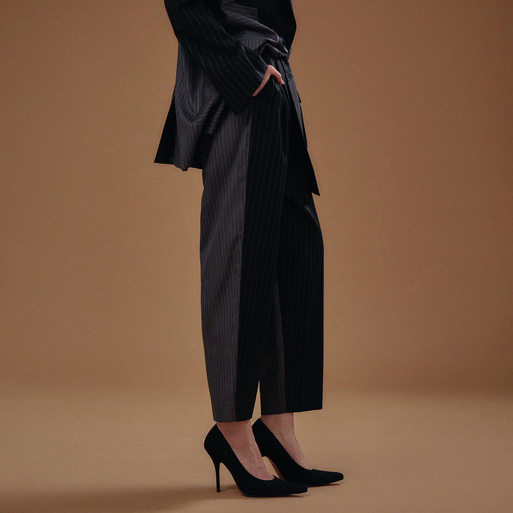 MBDP010 ウールストライプミックスベンダブルスラックス