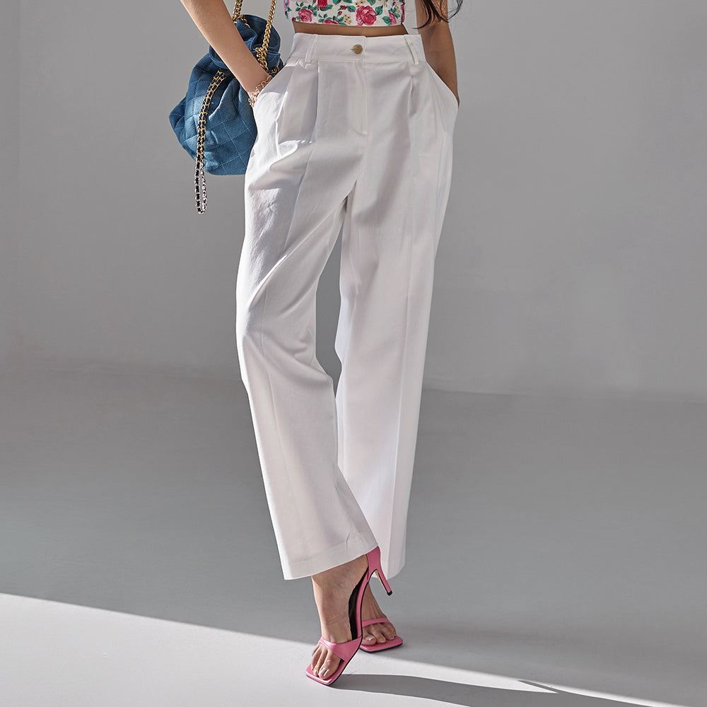 P2815 ピンタックチノパンツ