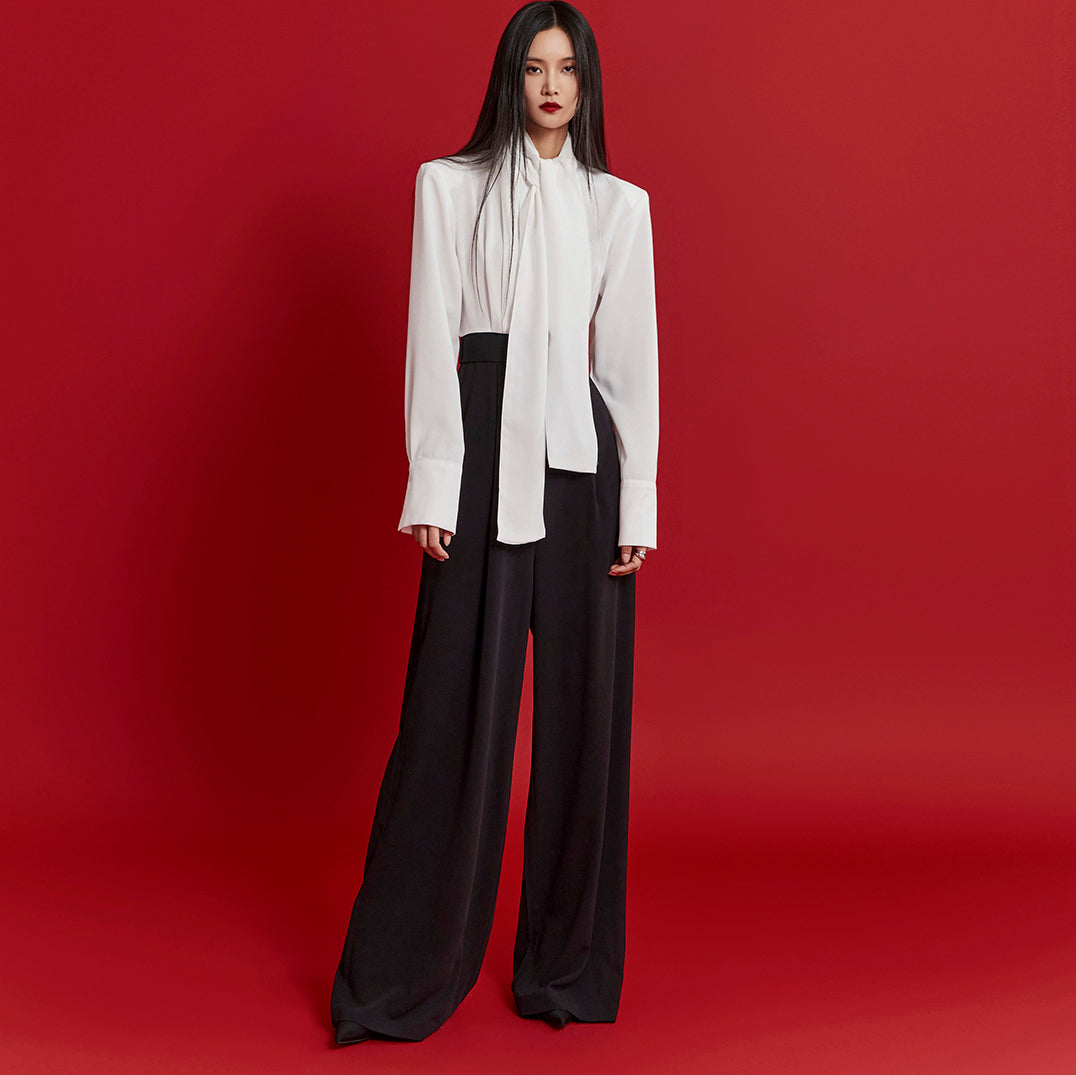 JS033 连体裤(含腰带、围巾)