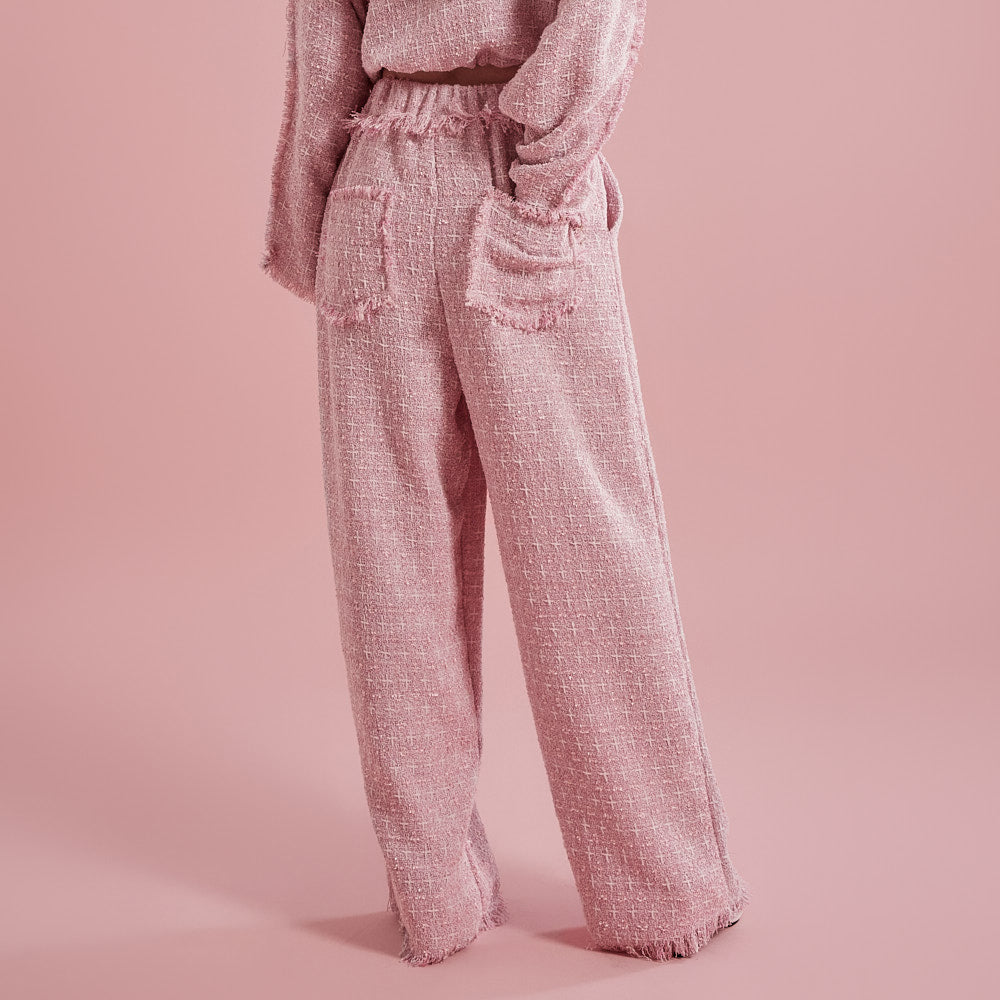 P3056 ツイードベンダブルロングパンツ