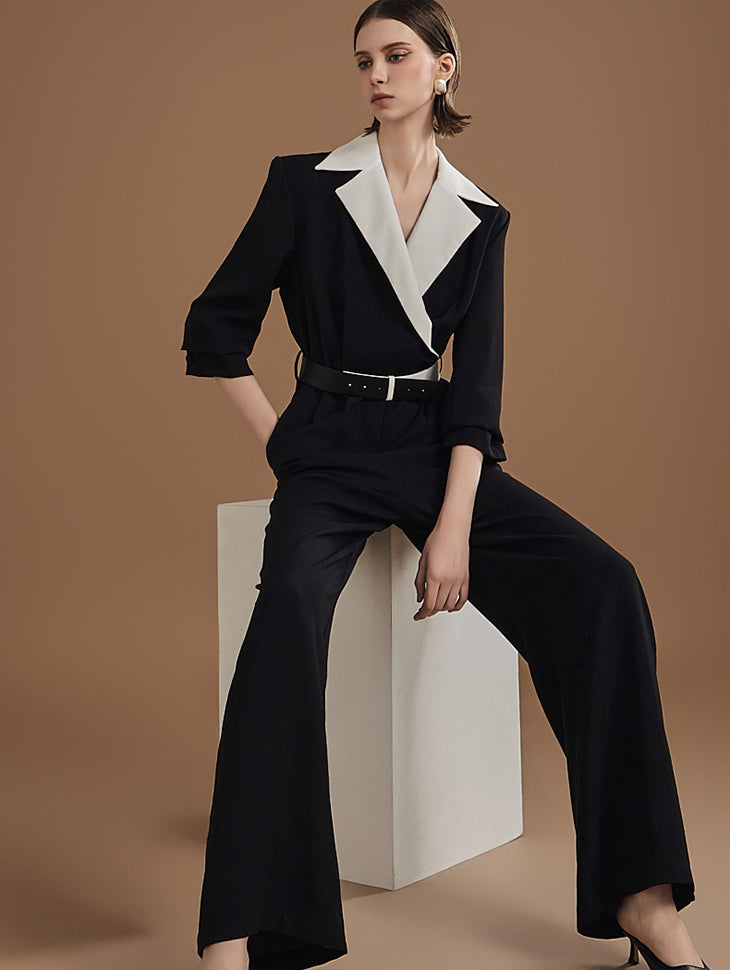 JS036 ベルト付きジャンプスーツ