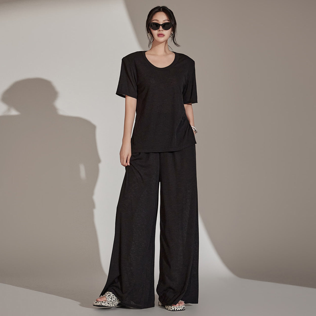 TR028 亚麻运动套装