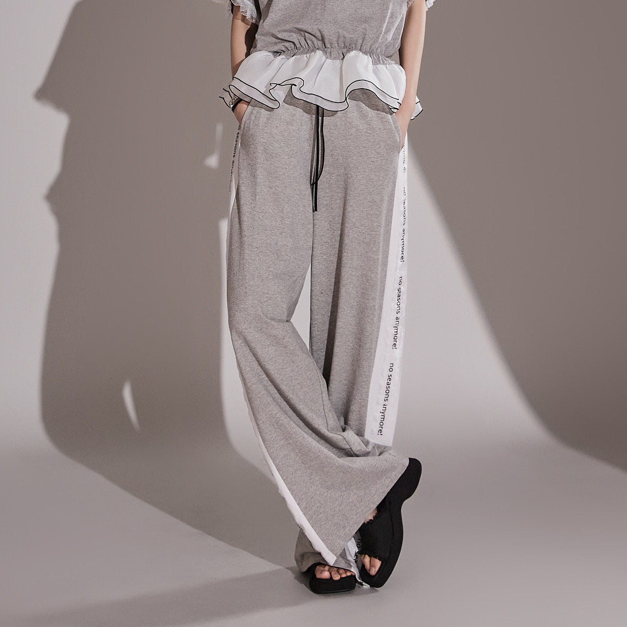 P3148 テキストサイドディテールパンツ