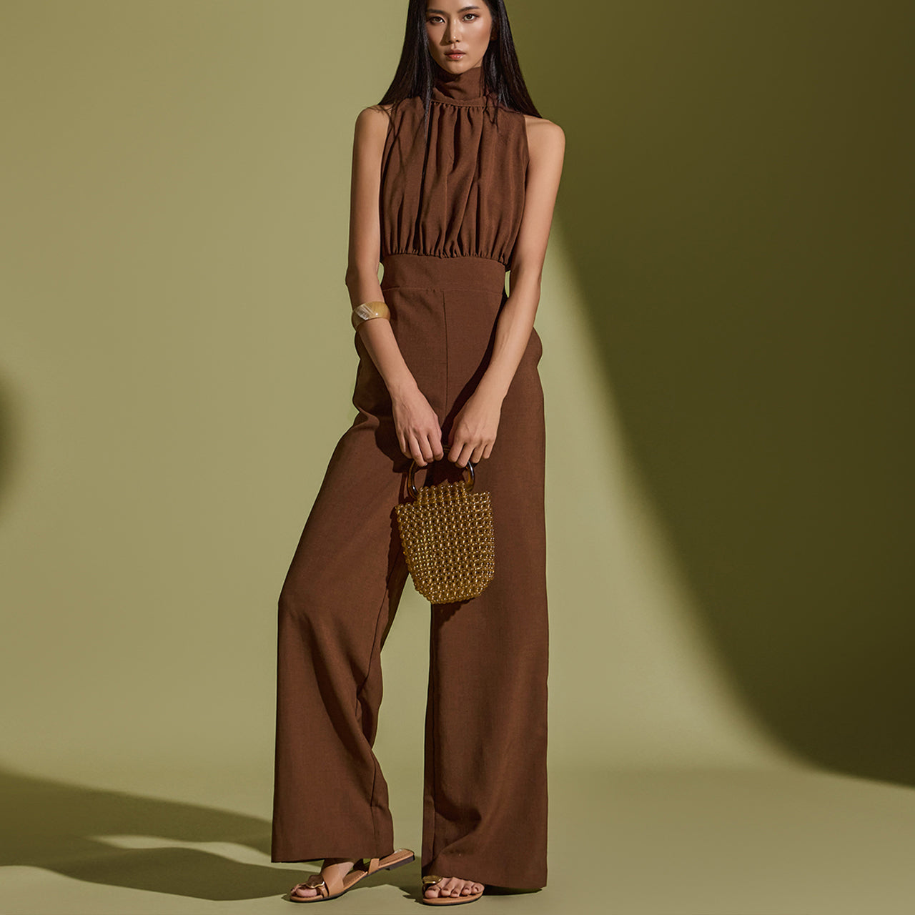 JS045 ストラップジャンプスーツ