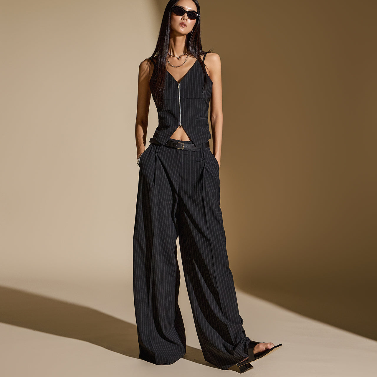 P3234 带腰带休闲裤