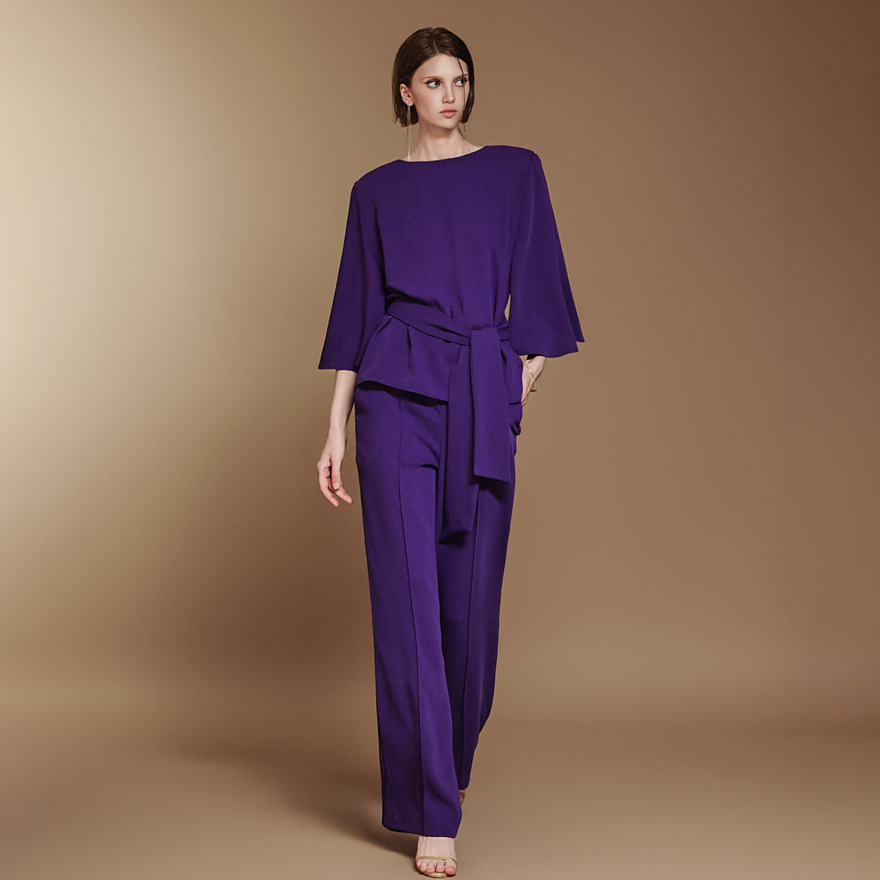 P3256 ピンタックワイドスラックス