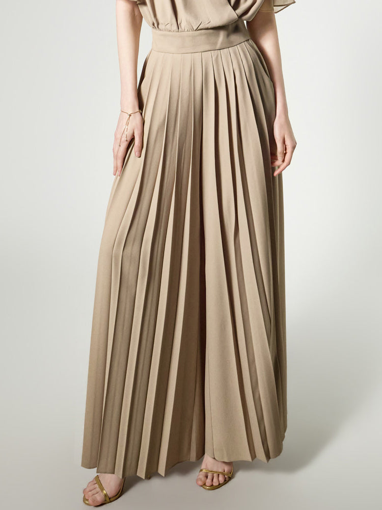 P3806 Pleated Wide Slacks