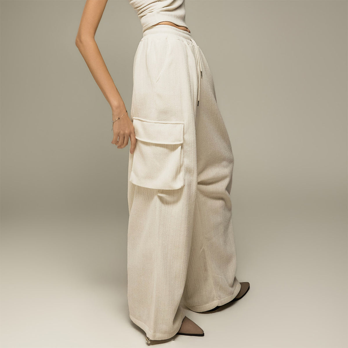 P3972 Fleece-Lined Cargo Pants