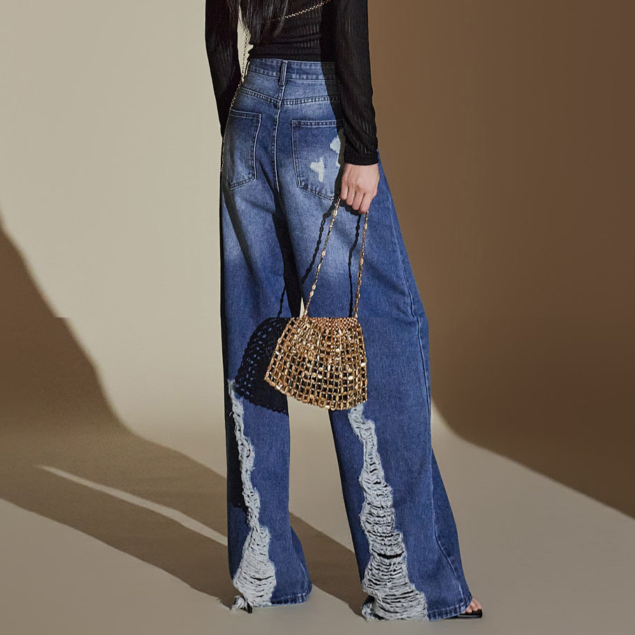 PJ507 ディストレストジーンズ