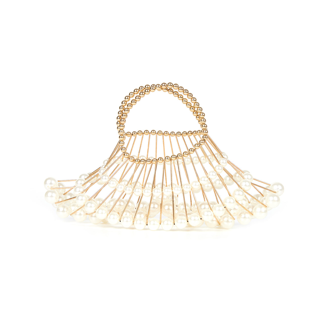 A-1562 パールネットハンドルバッグ