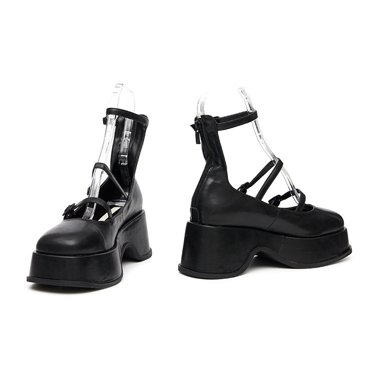 AR-3063 绑带厚底高跟鞋