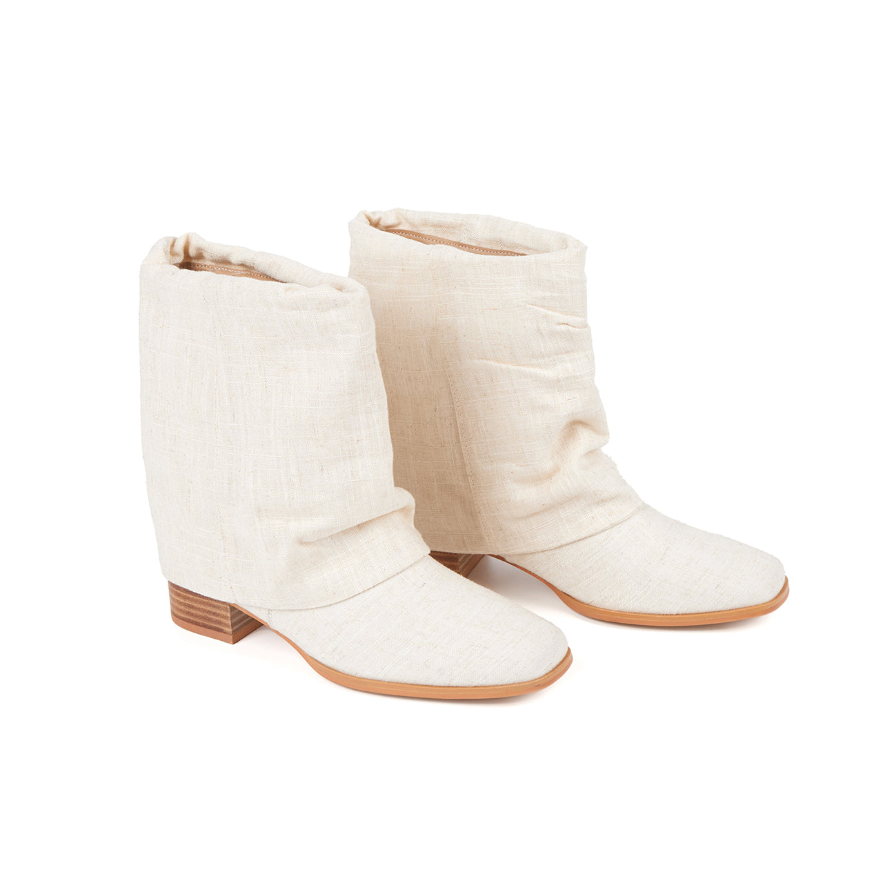 AR-3307 Linen Fold Over Boots
