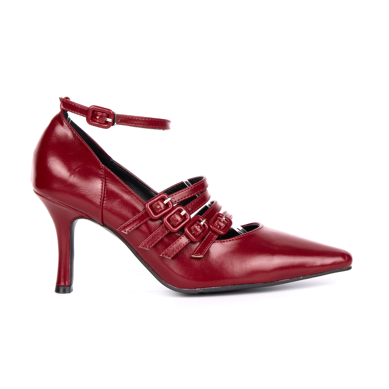 AR-3356 ストラップハイヒールパンプス