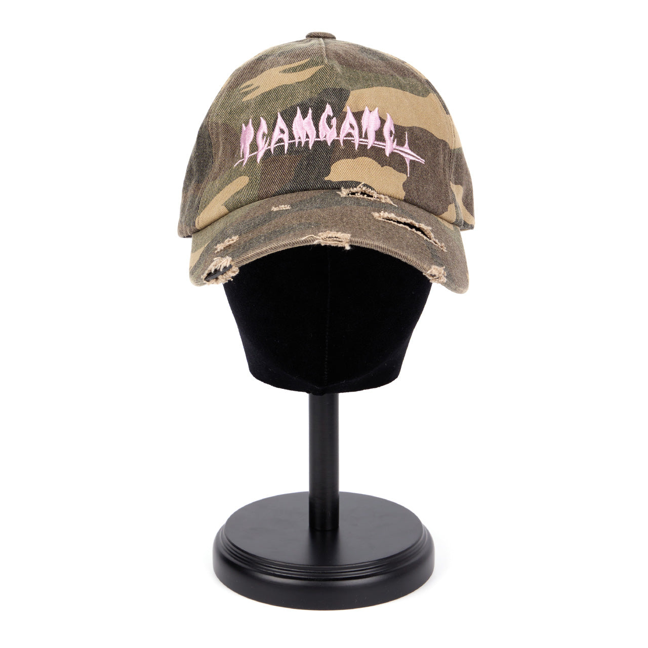AC-779 Camouflage Distressed Baseball Cap
