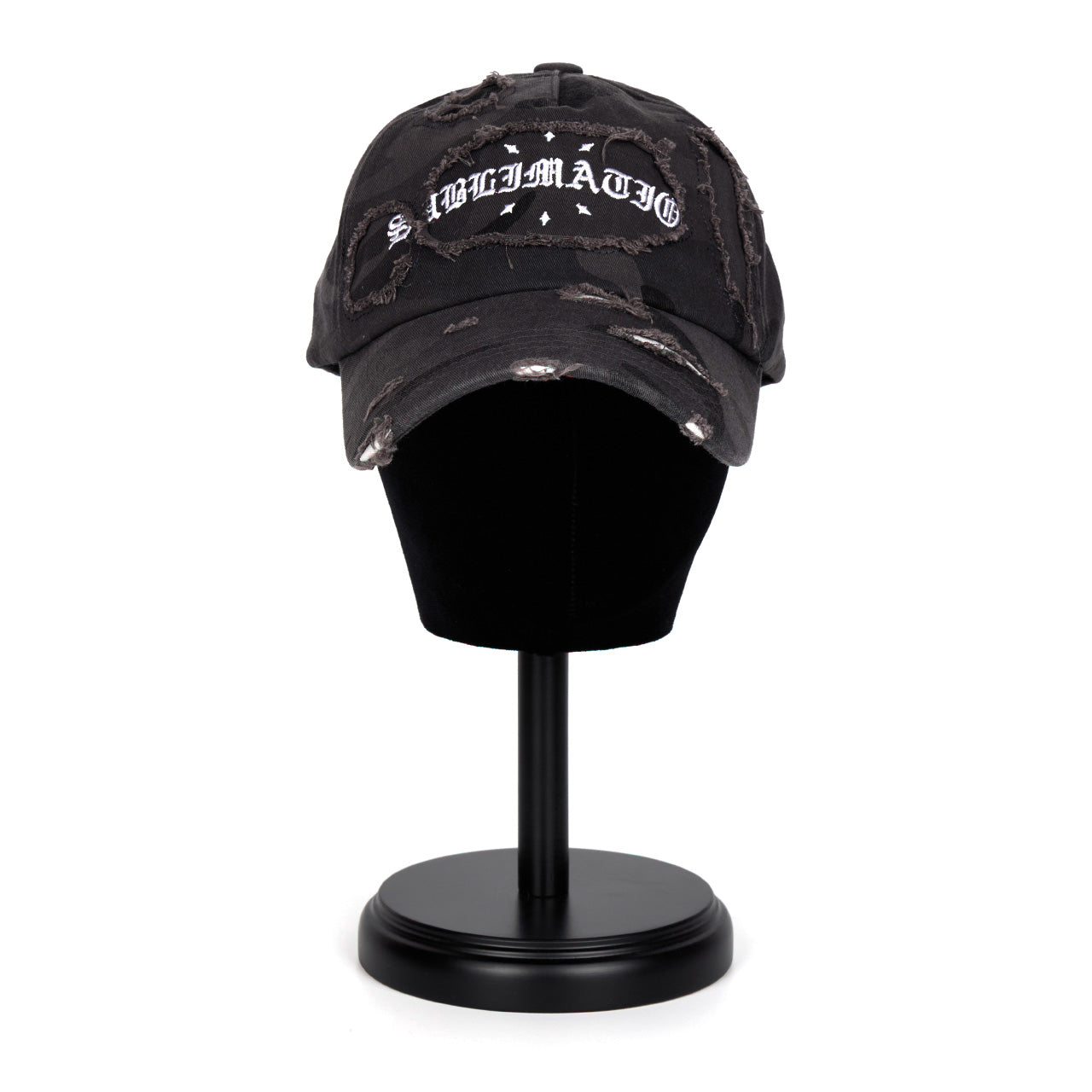 AC-785 カモフラージュ テキスト ボール キャップ