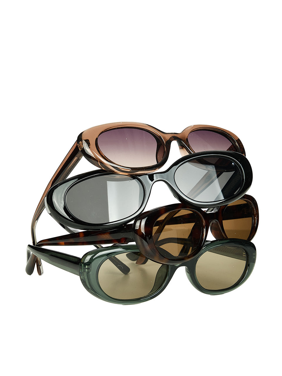 EW-267 Tinted Oval Sunglasses