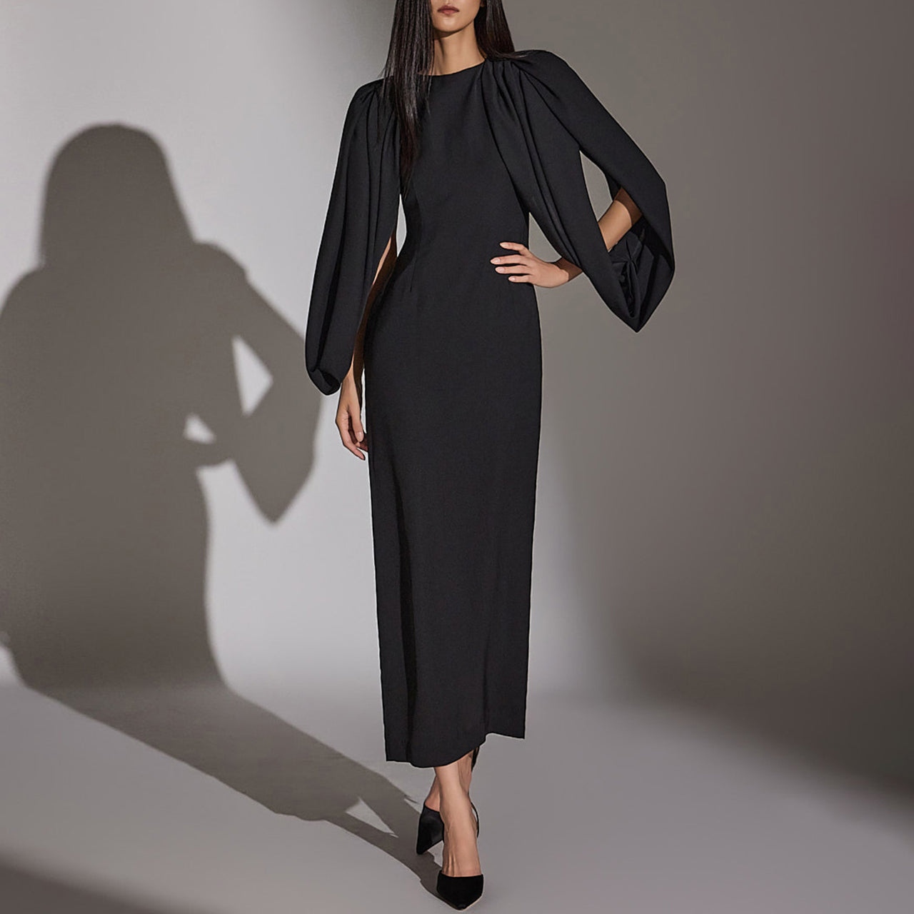 D9476 ピンタックドレス