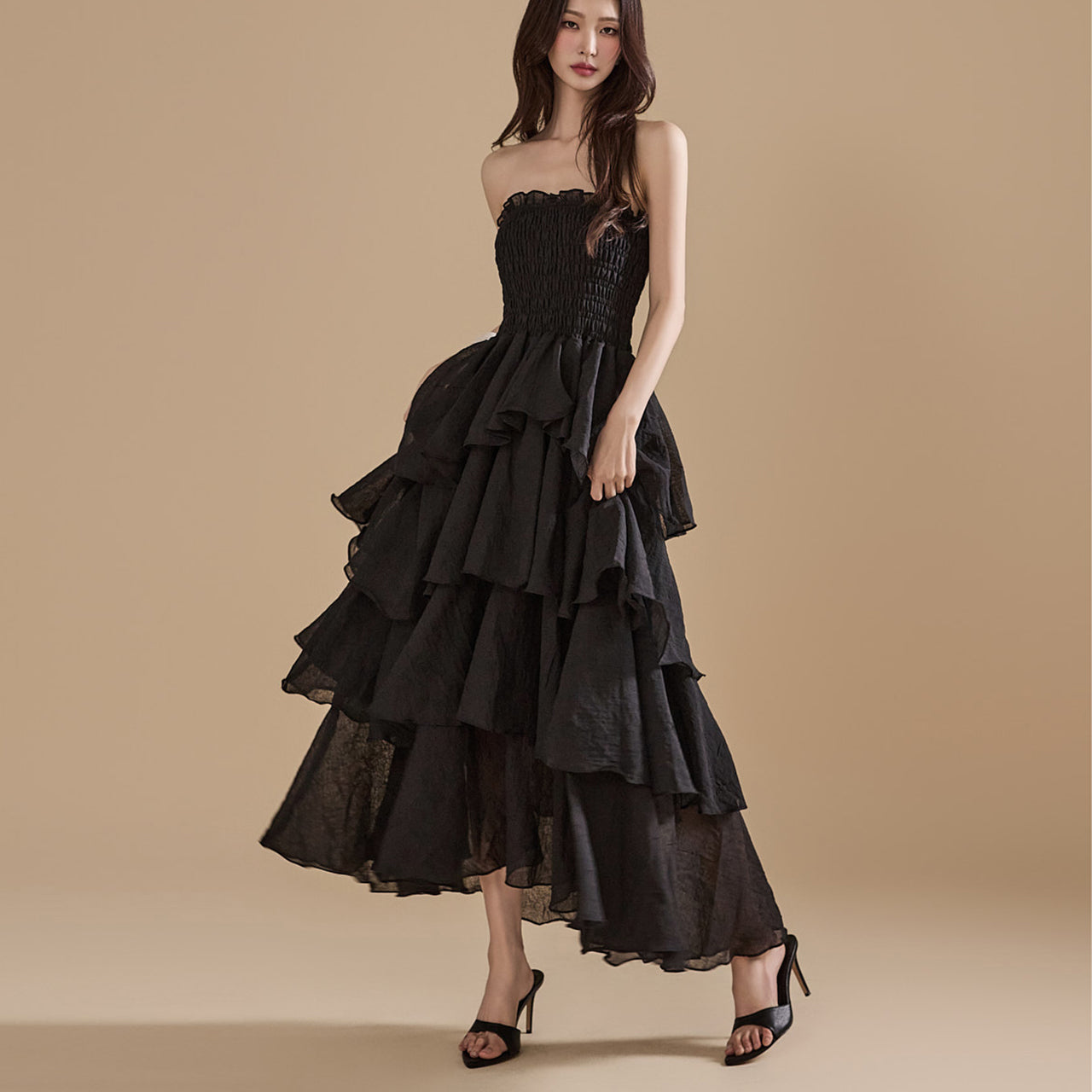 D4992 分层连衣裙