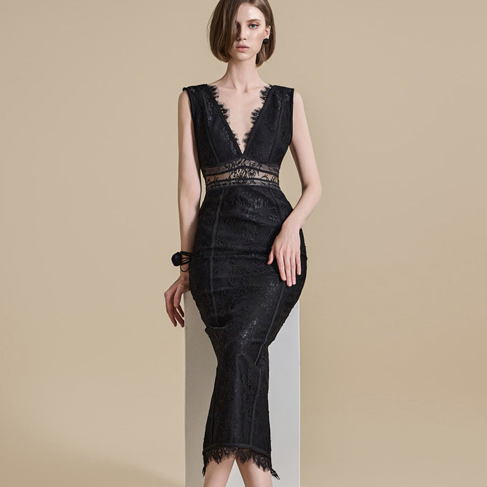 D9491 レースドレス