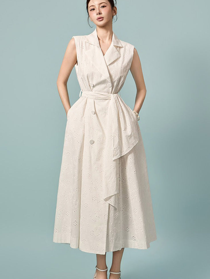 D5599 ベルテッドドレス