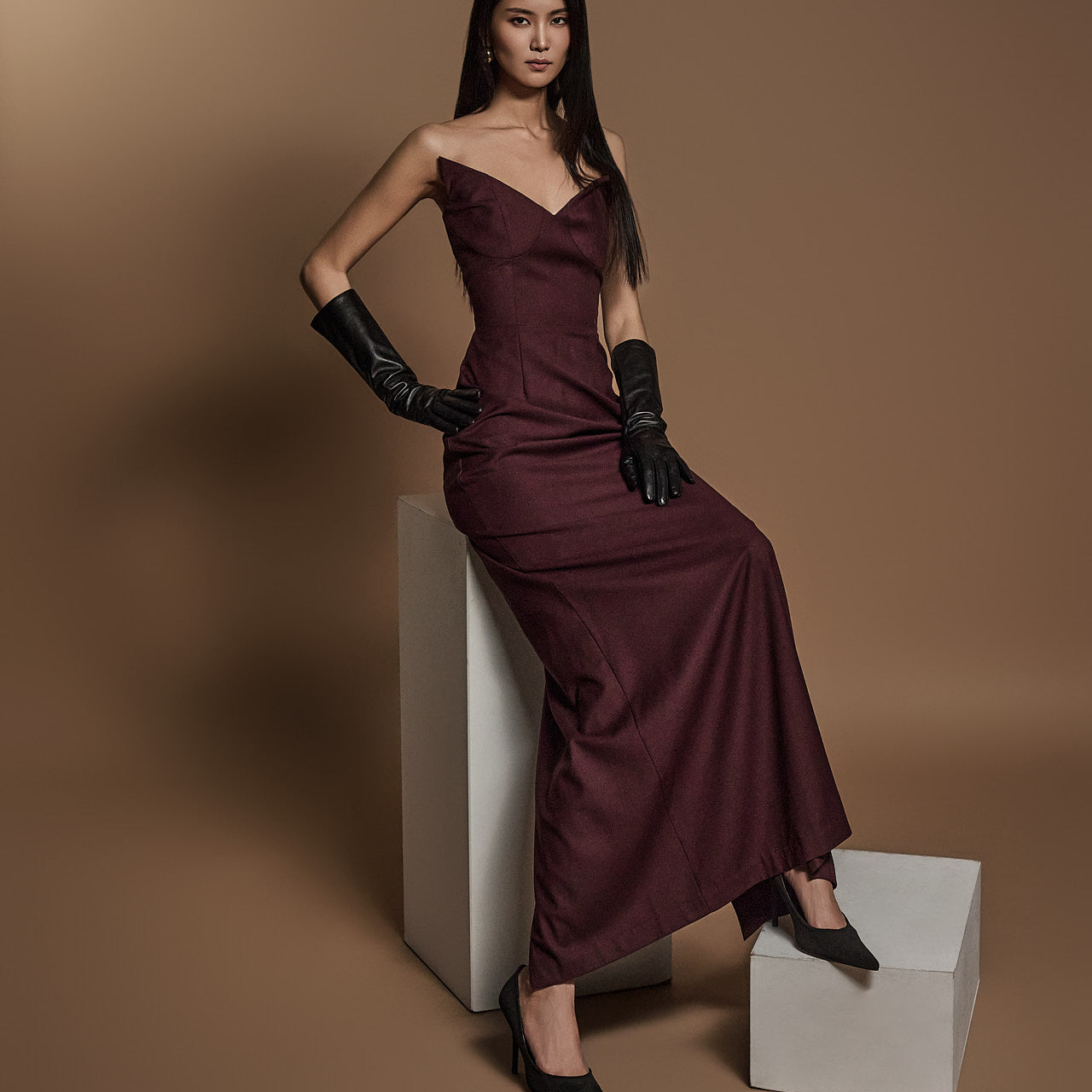 D5138 チューブトップドレス