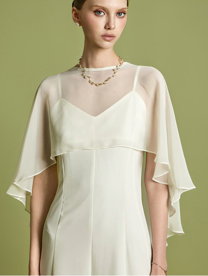 D5317 Cape-Designed Dress