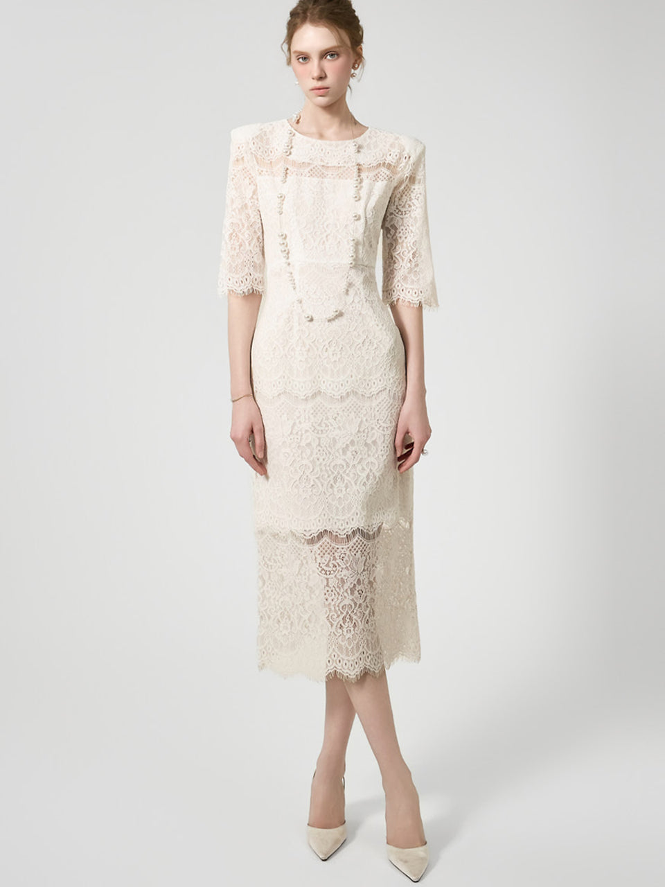 D5224 レースドレス